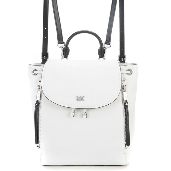 michael michael kors evie medium leather backpack